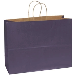 Judy Shopper - Matte Paper Shopping Bag With Serrated Cut Top And Twisted Kraft Paper Handles