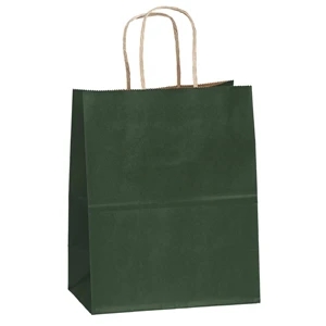 Munchkin Shopper - Matte Paper Shopping Bag With Serrated Cut Top And Twisted Kraft Paper Handles