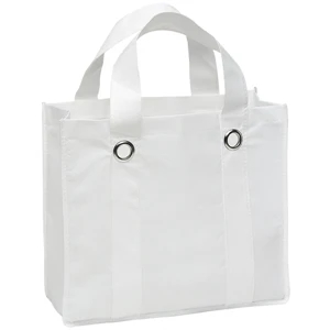 Silhouette Tote (tm) - Reusable Tote With Reinforced Handles And Metal Grommet Details