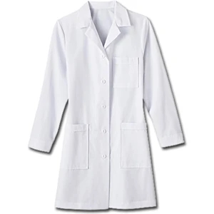White Swan Meta Labwear - Ladies' 37" Labcoat; 65/35 Performance Poplin With Soil Release