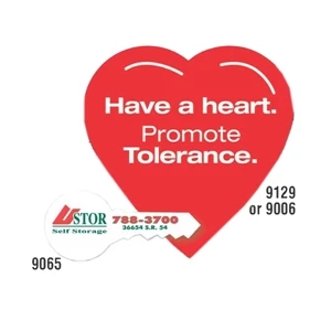 50 Mil - Magnet - Heart. Digital 4-color Process Print; Stock 20 Mil; 30 & 50 Mil Product