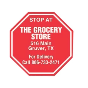 20 Mil - Magnet - Stop Sign - Full Color. Digital 4-color Process Print; Stock 20 Mil