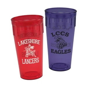 20 Oz - Plastic, Translucent Tumbler, Durable And Nearly Indestructible