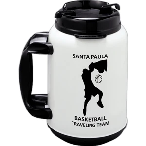 Mighty Mug (tm) - 44 Oz Capacity Travel Mug. Foam Insulated And Made In The U.s.a