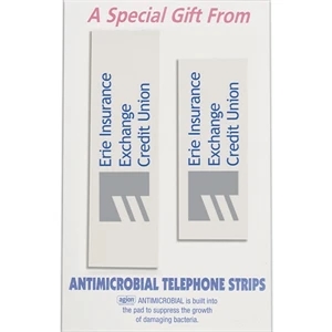 Safe Ad (tm) - Telephone Strips With Antimicrobial Protection. Fits Most Phone Handles