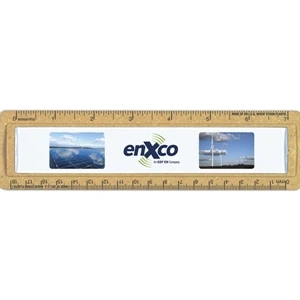 Bioad(tm) Quickview - 7" Wheat Straw Ruler. Insert Printed On White Paper Under Protective Lens
