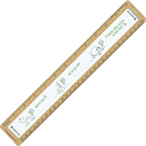 Bioad(tm) Quickview - Wheat Straw 12" Ruler. Base Of Ruler Contains Approx 20% Wheat Straw