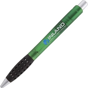 Intrepid - Ballpoint Pen With Unique Grip, Black Ink Cartridge And Medium Point