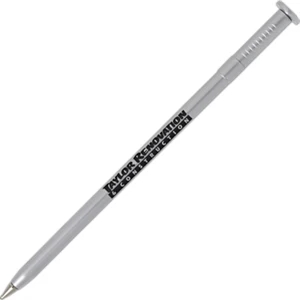Nail - Hardware Shaped Ballpoint Pen With Black Ink Cartridge And Medium Point