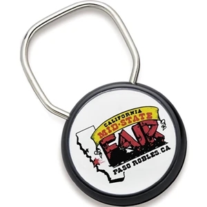 Super Maxi Showring - Snap Lock Key Tag With Imprint On White Paper Under Protective Lens