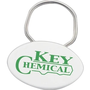 Nature Ad (tm) Showring - Oval Shape Key Ring. Made From 100% U.s. Corn Plastic