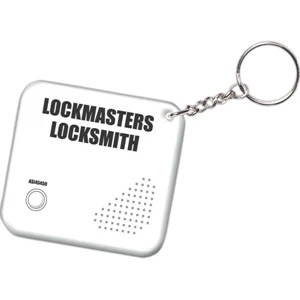 The Original - White - The Key Chain That Talks Back With Your Custom Sound Message