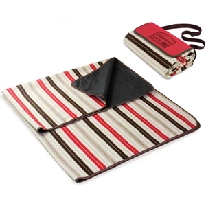 Moka - Outdoor Picnic Blanket With Shoulder Strap And Zipper Pocket. 59" X 51"