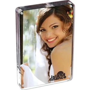 Prato - 4" X 6" Two Sided Magnetic Acrylic Frame. Stands Vertically Or Horizontally