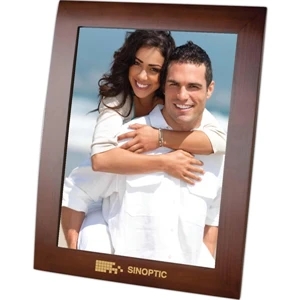 Ferrara - 8 X 10 Walnut Finish Photo Frame. Stands Vertically Or Horizontally
