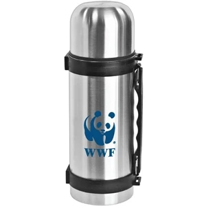Dixon - 32 Oz Travel Stainless Steel Vacuum Bottle. Lid Doubles As A Cup