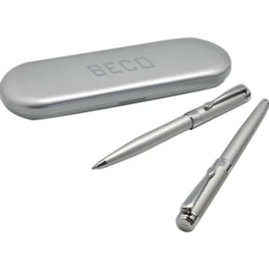 Embassy - Pen Set Includes Retractable Ballpoint Pen And Cap-off Roller Ball Pen