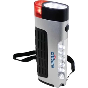 Compact 3-function Lantern. 5 Led Area Light, 2 Led Flashlight & Emergency Blinker