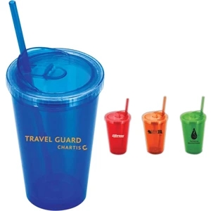 Duality - Tumbler, Double Walled With Enhanced Lid, Drink With Or Without A Straw. 16 Oz