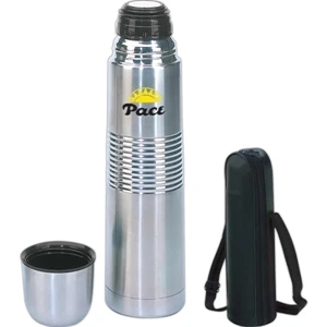 Truck'r - Stainless Steel Thermos With Wide Mouth And Push Button Stopper