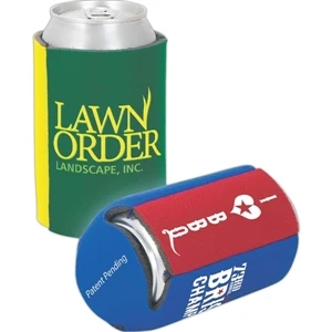 Pocket Coolie (r) - Two-tone Can Insulator, Collapsible, 1/8" Thick High-density Open-cell Scuba Foam