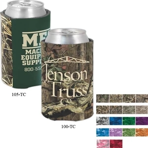 Camo Coolies (tm) - Two-tone Can Insulator With Trademark Camouflage Accent Panel