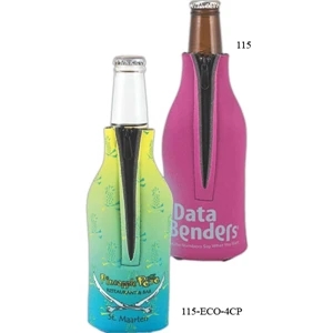 Bottle Coolie (tm) - Zippered Bottle Insulator, 1/8" Thick High-density Open-cell Scuba Foam