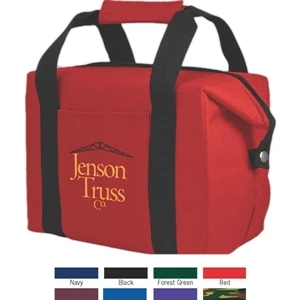 Pocket Cooler (tm) - Insulated Cooler Bag, 12-pack, Tough Duck Exterior, Front Pocket, Heat-sealed Liner