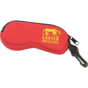 Eyeglass Case, High Quality Neoprene (wet Suit Material), Zipper And Clip