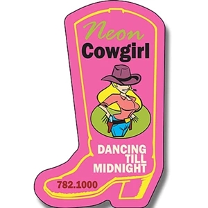 Tuffmag (tm) - Magnet - Cowboy Boot Shape (1.75" X 2.75") - Outdoor Safe