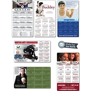 Announcement Calendar Magnet. 3.5" X 6" With Round Corners. 25 Mil Thick