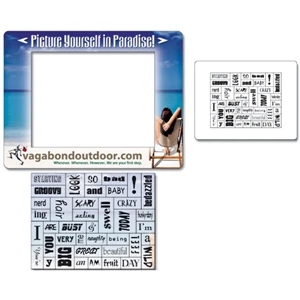 Magna-phrase (tm) - Magnet - Picture Frame 6.5" X 5" - 20 Mil With Pull-apart Word Magnets