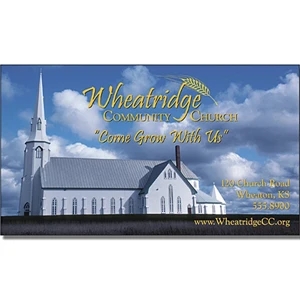 Religious Business Card Magnet - 3.5" X 2" Rectangle With Square Corners