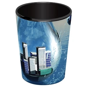5 Working Days - Full Color Black Collector Cup/ceramic Shot Glass, 1.5 Oz