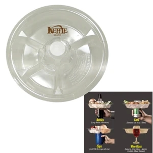 Go Plate Is The Answer To Mobile Socializing. Fits Over Bottles, Cans, Glasses