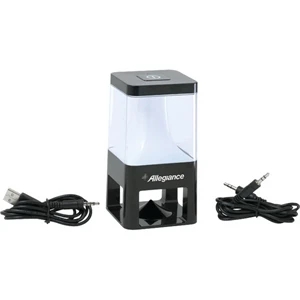 Cubic Bluetooth (tm) - Rechargeable Speaker With Uniquely Shaped Lamp With 12 Leds