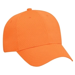 Structured Six Panel Neon Polyester Pro Mesh Solid Color Pro Style Cap. Blank