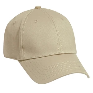 Pro Style Stretchable Deluxe Cotton Twill Cap With Enclosed Closure. Blank