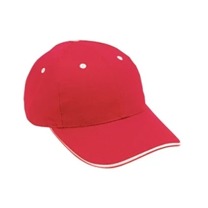 Stretchable Brushed Cotton Low Profile Pro Style Cap With Sandwich Visor. Blank