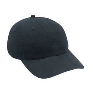 Six Panel, Solid Color, Deluxe Garment Washed Cotton Twill Pro Style Cap. Blank