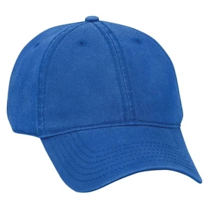 Superior Faded Washed Cotton Twill Six Panel Low Profile Pro Style Cap, Blank