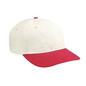 Low Fitting, Natural Polyester/cotton Twill, Low Profile Six Panel Cap. Blank