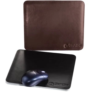 St.regis - Leather Mouse Pad With French-turned And Perimeter-stitched Edges