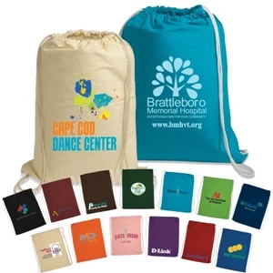 String-a-sling Eco-responsible (tm) - Cotton Backpack With String Shoulder Straps
