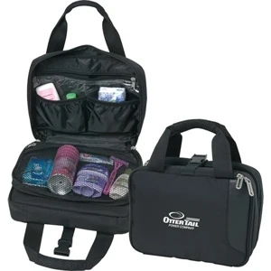 Quest (tm) - Accessories Case Constructed Of Jacquard With Simulated Leather Accents