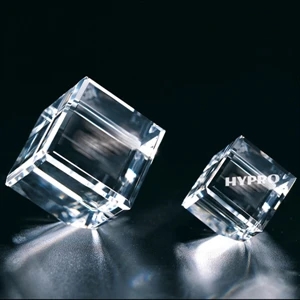 Intellect Cube - 2 7/8" X 2 5/8" X 2" - Optical Crystal Cube Paperweight