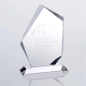 Bijou - 8 3/4" X 6" X 3" - Clear Tabletop Award Made Of Optical Crystal