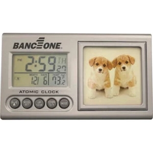 Picture Me (tm) - Atomic Clock With Radio Controlled Alarm Clock, Snooze, Backlight And Photo Frame