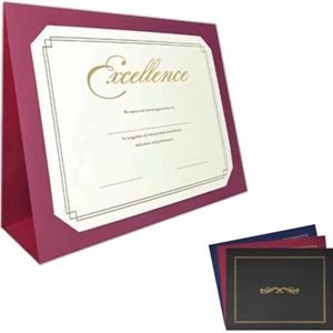Heavy-weighted Texture Paper 3-fold Presentation Folder, Holds 11"x8 1/2" Or 10"x8"