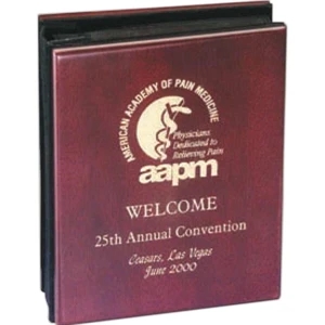 Wood Photo Album With Mahogany Satin Finish, Holds 100 - 4" X 6" Photos